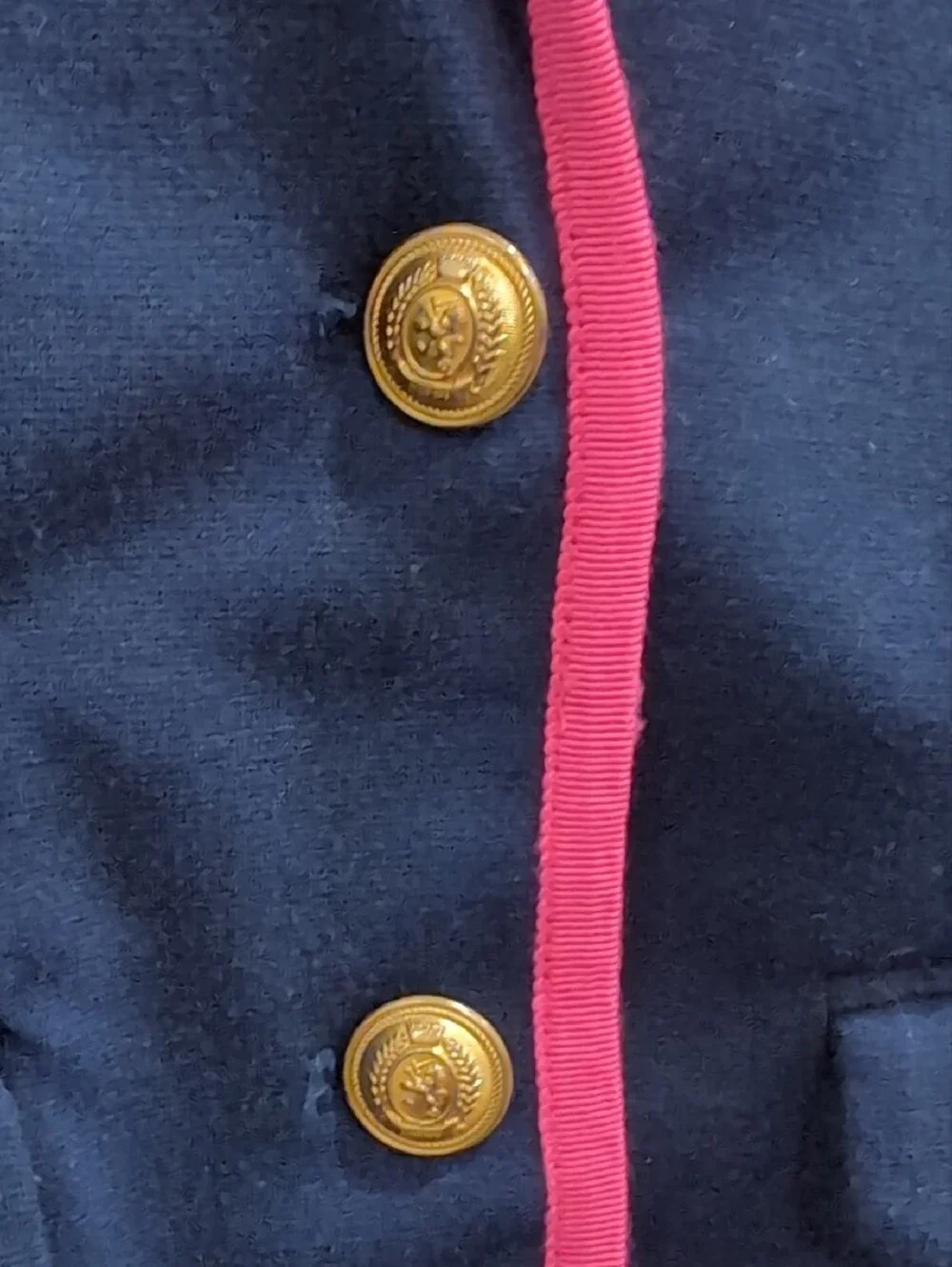 Tommy Hilfiger Navy Blazer with Pink Trim